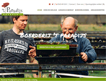 Tablet Screenshot of boerderijparadijs.nl